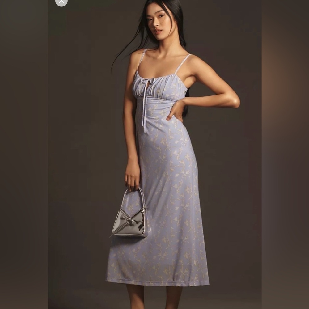 Anthropologie Sleeveless Slip midi dress